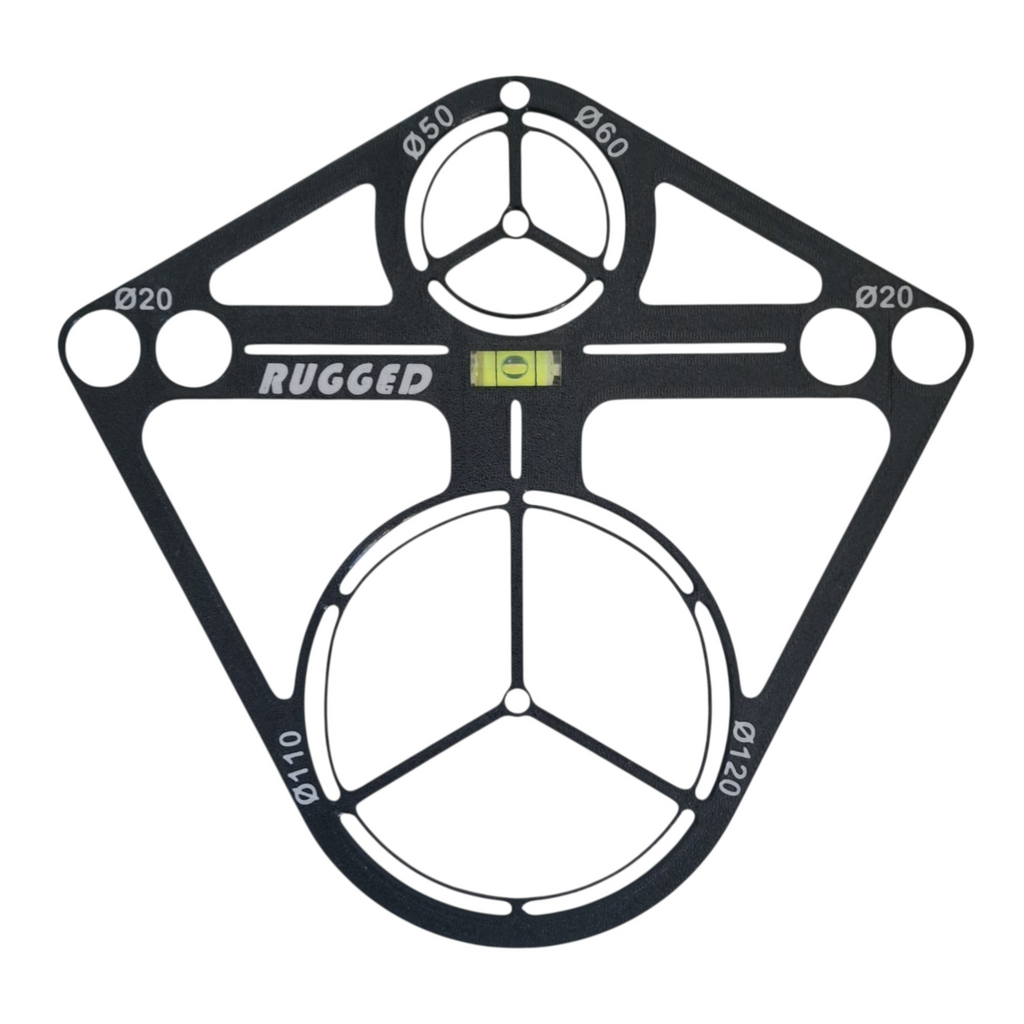 Template for mounting flush-mounted set