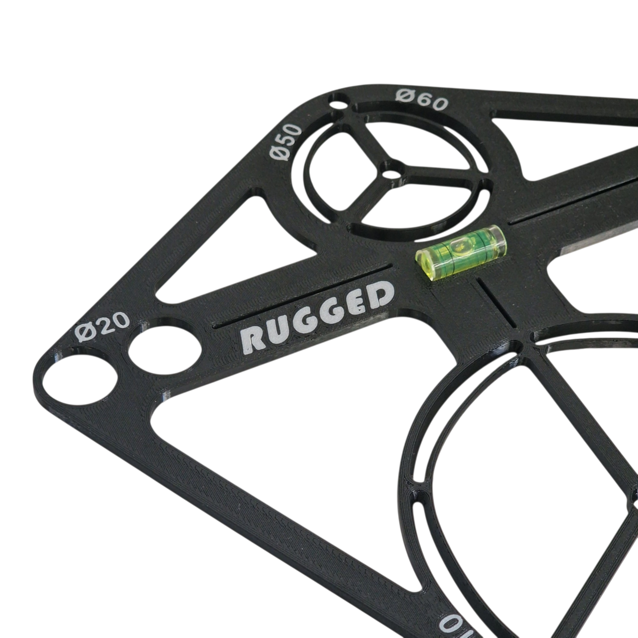 Template for mounting flush-mounted set