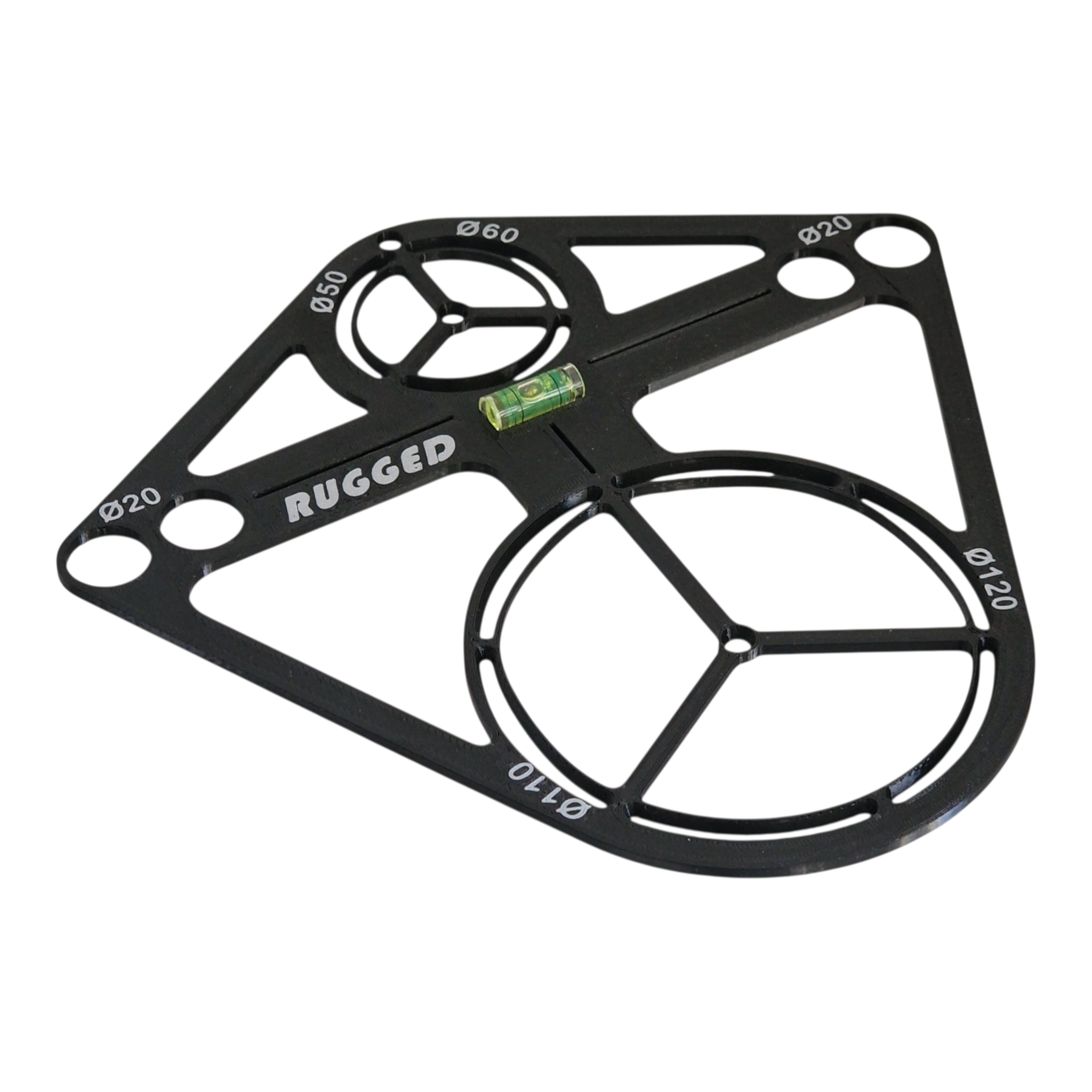Template for mounting flush-mounted set