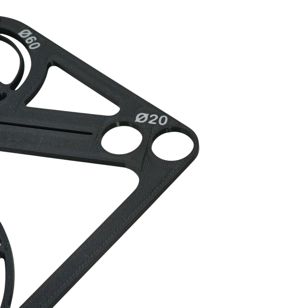 Template for mounting flush-mounted set