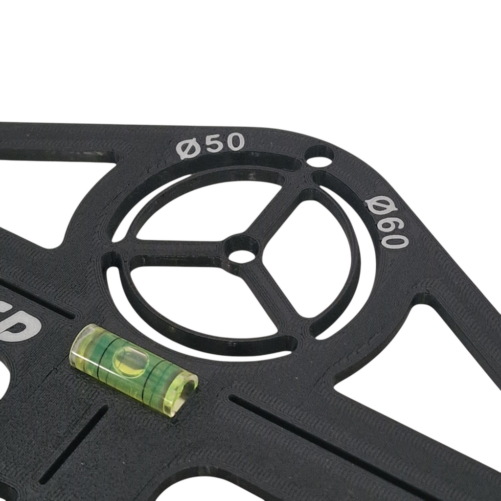 Template for mounting flush-mounted set