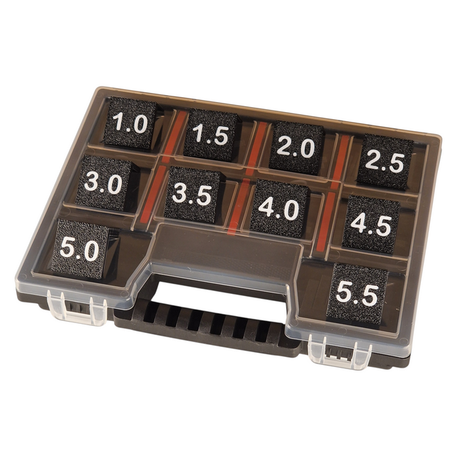 Zestaw prostych dystansów do regulacji frontów 1.0-5.5mm