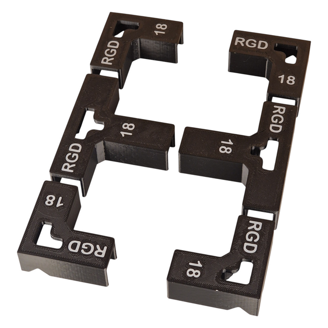 Zestaw uchwytów do montażu korpusów meblowych gr. 18mm